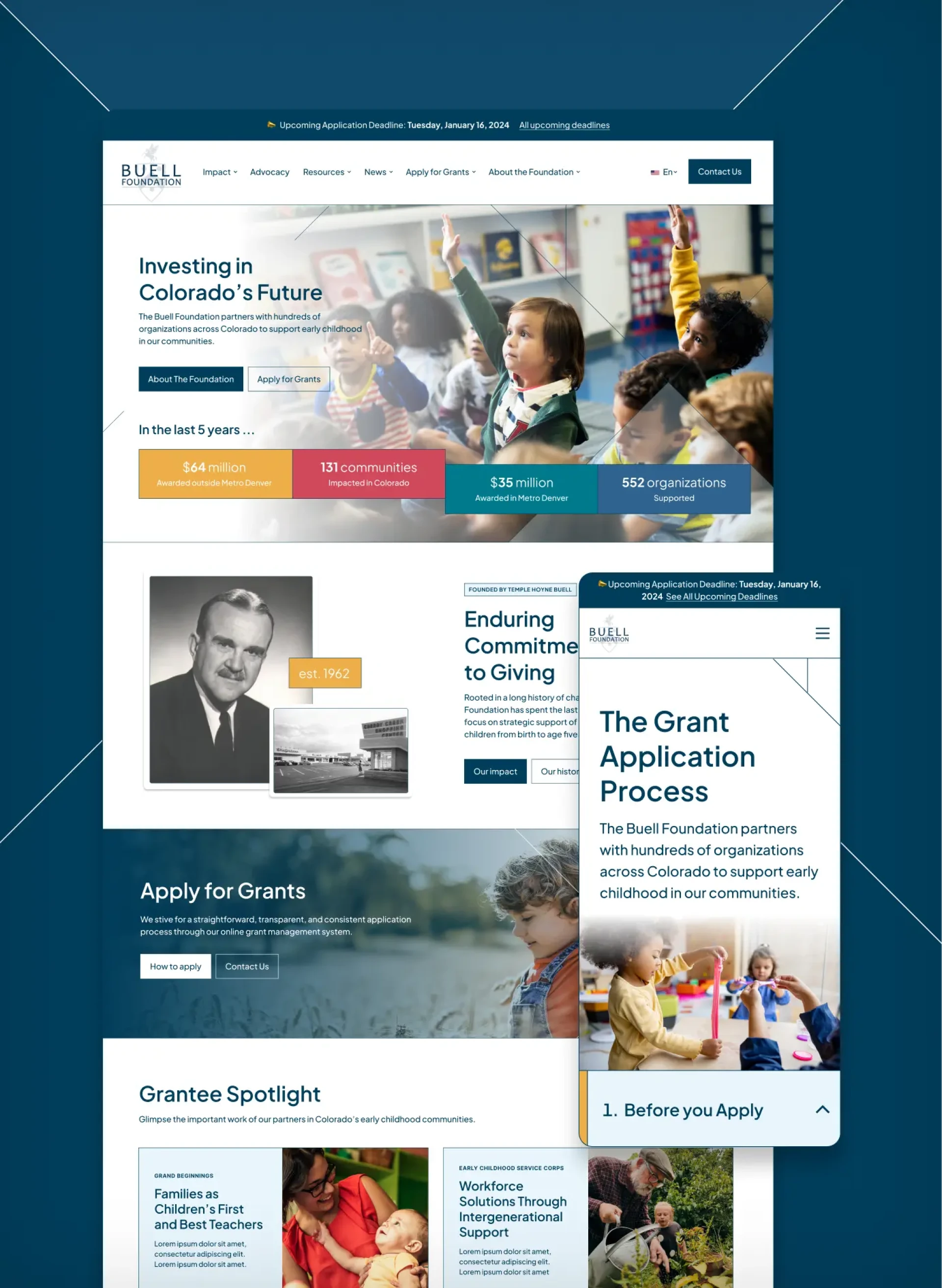 The Buell Foundation website