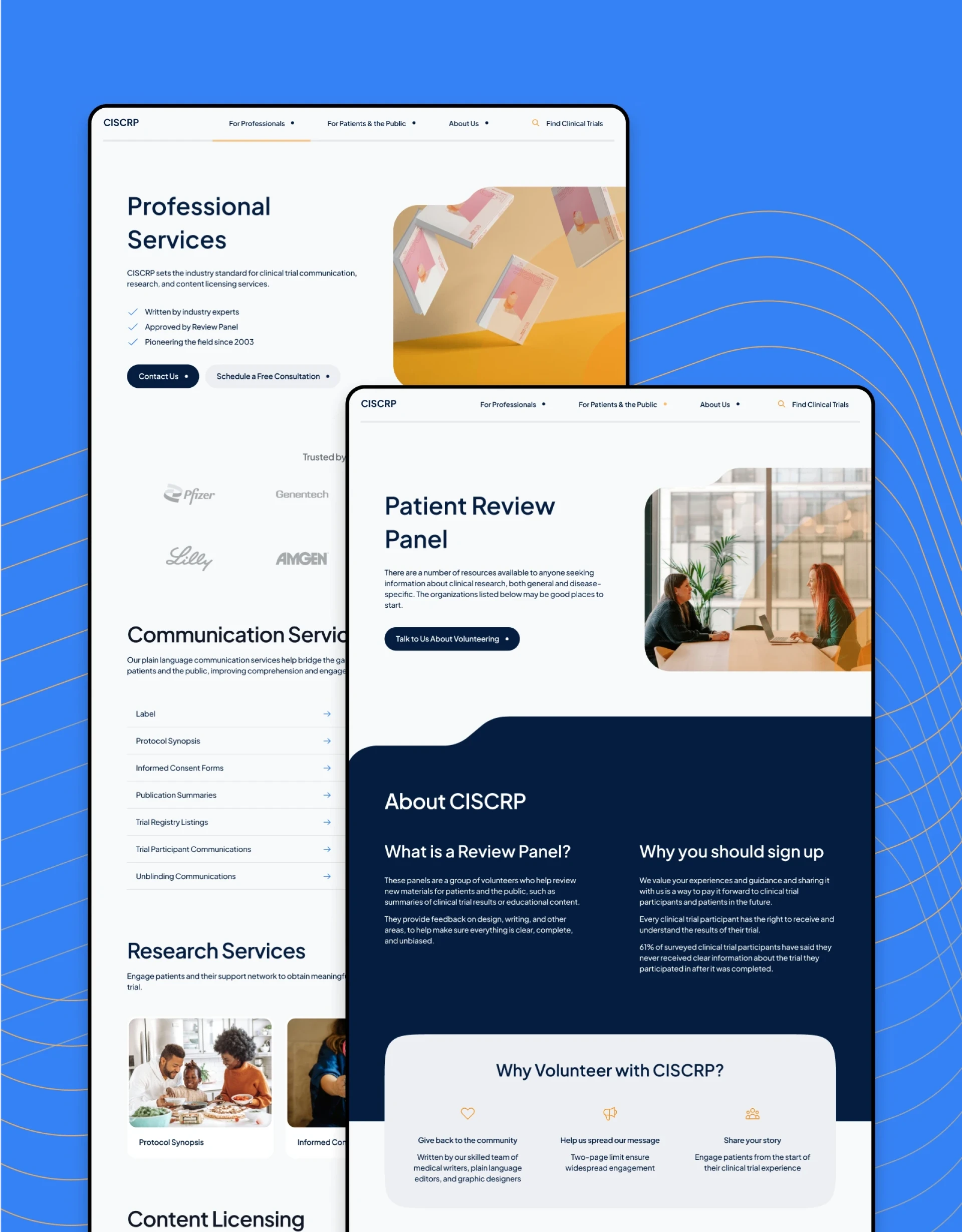 We partnered with CISCRP to redesign their website, creating a custom WordPress theme tailored to both their professional and public audiences.