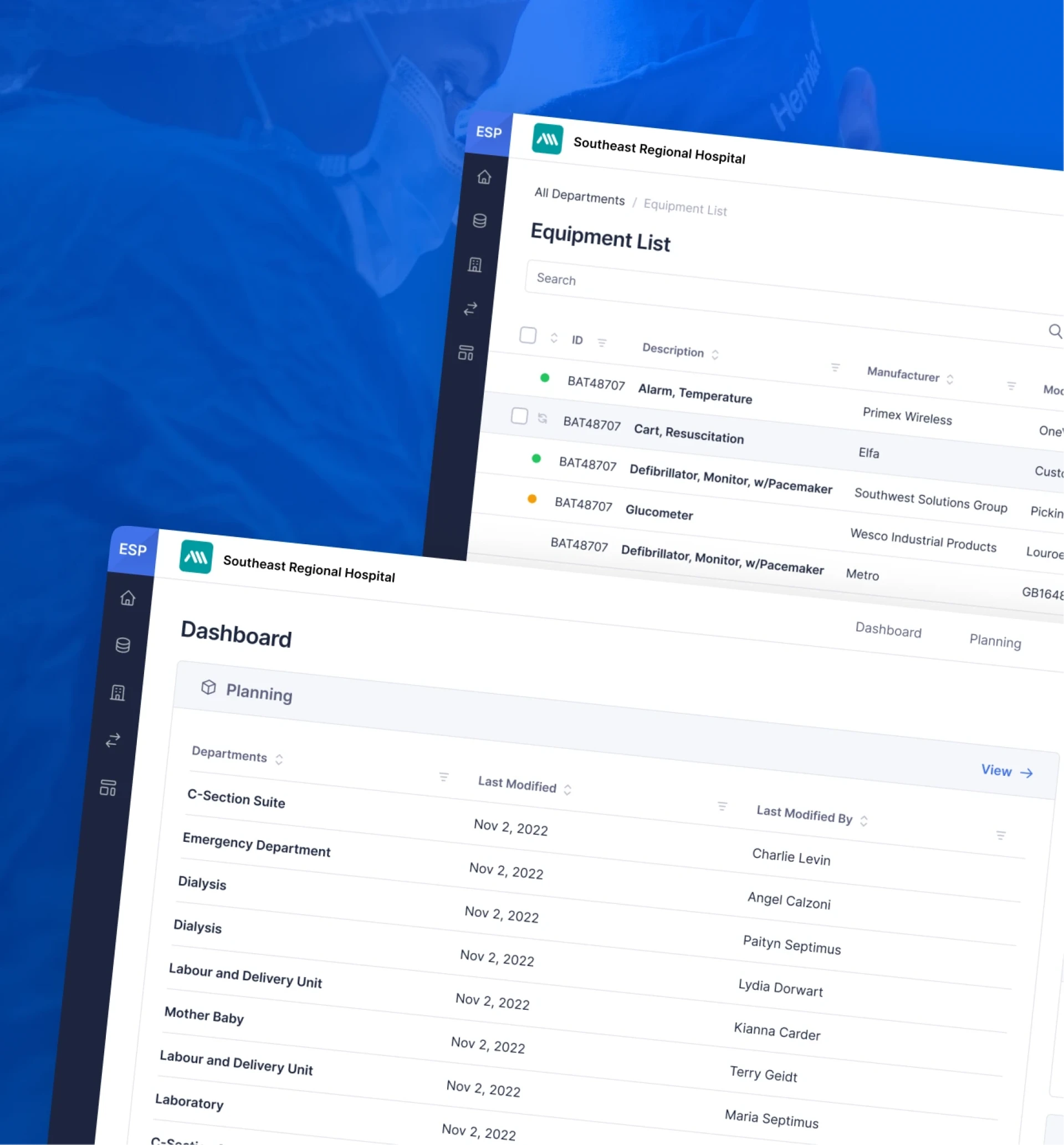 Equipment Solutions Planning app for engineering firm