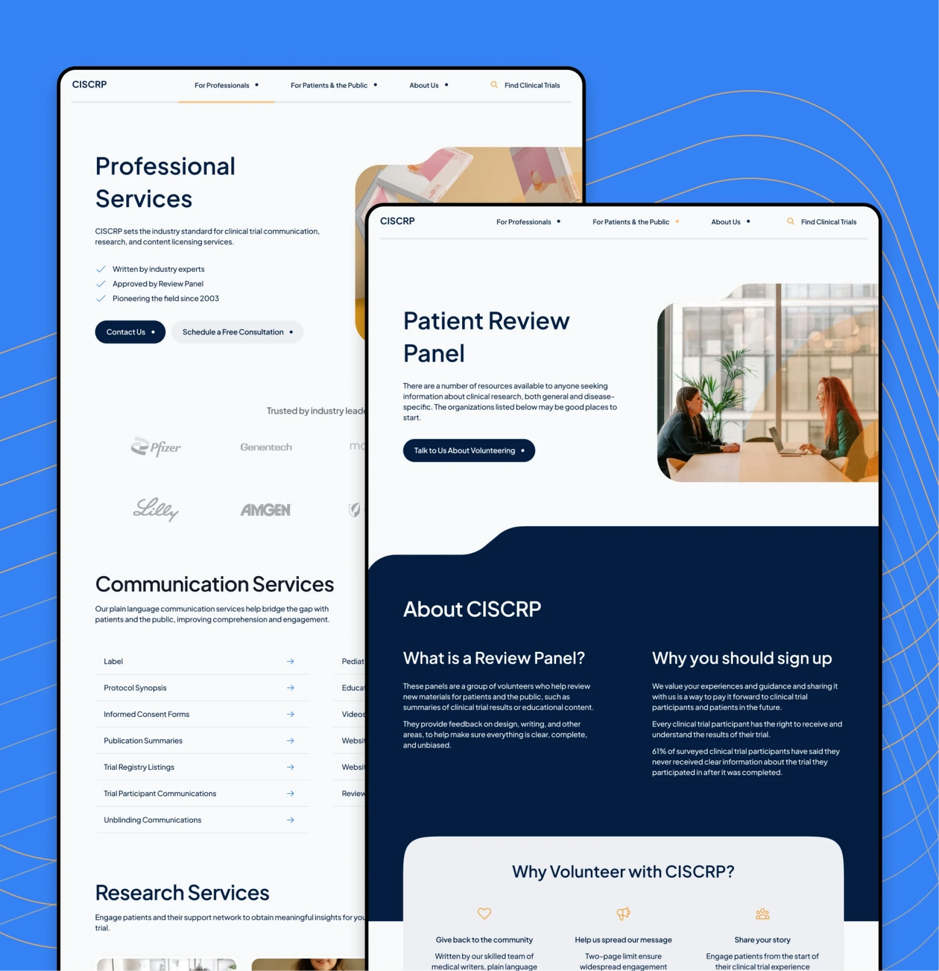 We partnered with CISCRP to redesign their website, creating a custom WordPress theme tailored to both their professional and public audiences.